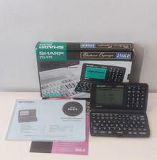 Vintage Sharp ZQ-570 Electronic Organiser 256 KB - Tested Working 