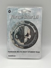 FORGE WORLD RENEGADE MILITIA HEAVY STUBBER  TEAM  NEW AND SEALED