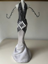 Jewellery Display Mannequin - Silver & Grey Dress Design Jewellery Mannequin