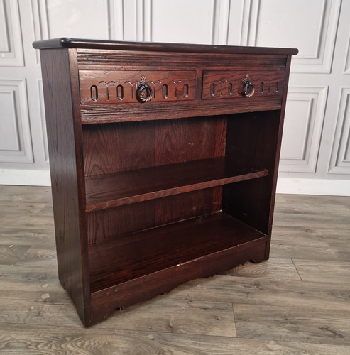 Vintage dwarf bookcase - vintage,
