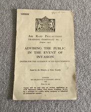 Air raid precautions training - raid,
