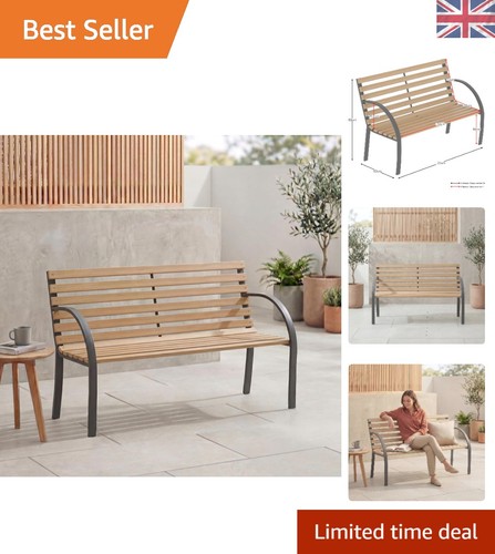 Modern classic slatted bench - modern,