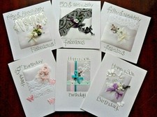 50th Birthday hand made cards. Unique hand made luxury cards