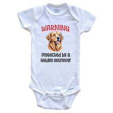 Warning Protected By A Golden
