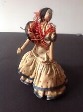 Vintage Spanish Flamenco Dancer Cloth Felt Doll SALE