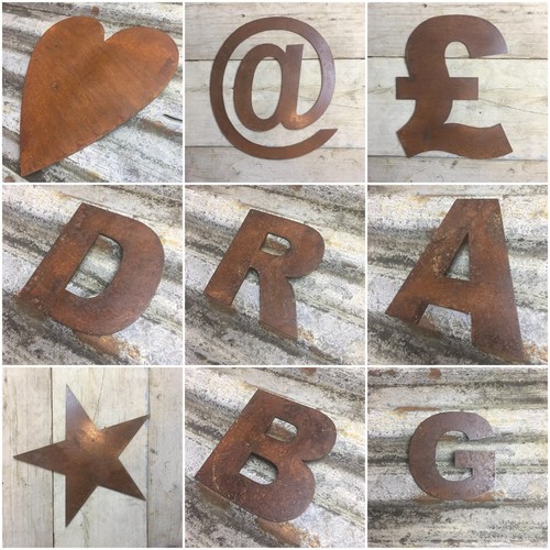 Rustic letters metal - 5",