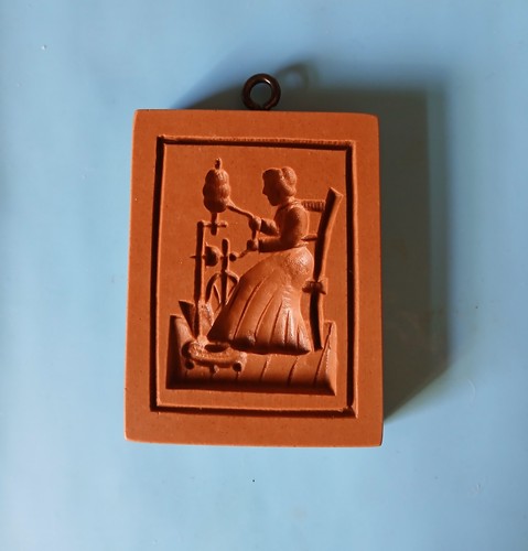 Woman spinning circa 1800 - spinning,