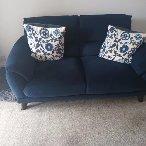 Sofa seater velvet blue - 2,