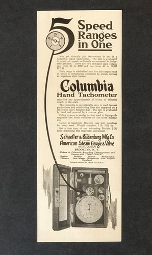 1923 columbia hand tachometer - 1923,