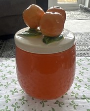 Vintage marmalade orange jar - vintage,
