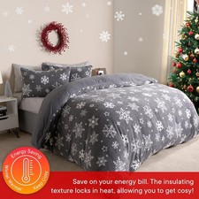 Snowflake Teddy Fleece Duvet