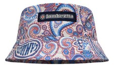 Lambretta Clothing Paisley Bucket Hat, White, SALE