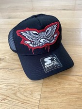 Starter Black Label Trucker Cap New One Eagle Patch Stay Gold