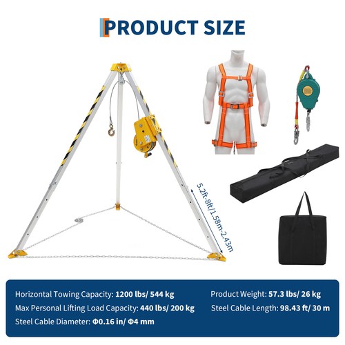 Confined space tripod kit - space,