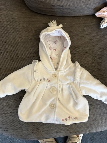 Next baby girls white hooded - girls,