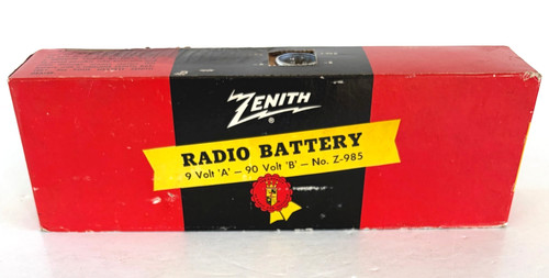 Vintage zenith radio battery - zenith, #