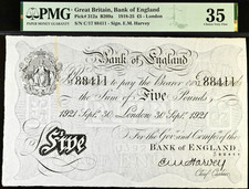 £5 White Five Pound Note