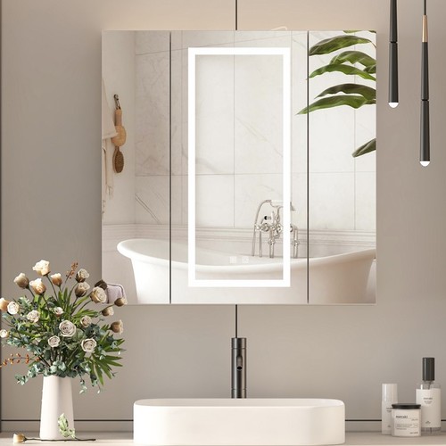 Led lighted bathroom mirror - led,
