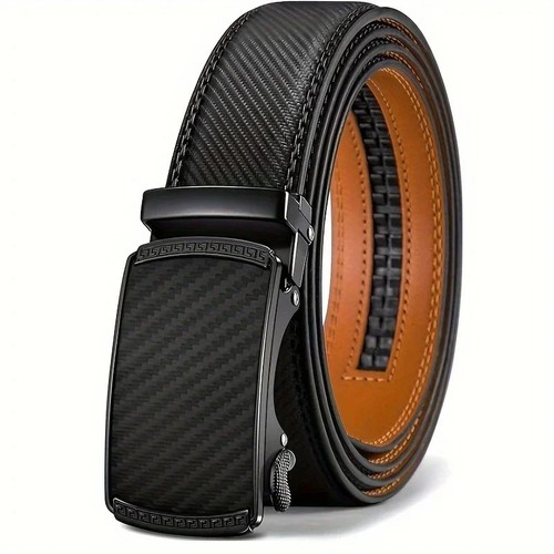 Men genuine leather ratchet - genuine,