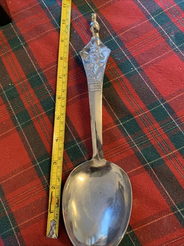 Large thai white metal serving - large,