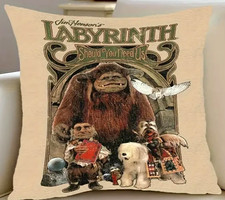 Unusual Soft Polyester Labyrinth " Should You Need Us "   Cushion Cover 45cm