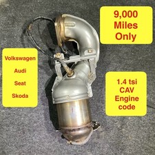 VW Tiguan 1.4 TSI ENGINE CAV 08-2014 CATALYTIC CONVERTER 1K0131701EE 9,000 miles