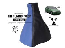Gear Stick Gaiter For Opel Vauxhall Corsa C 2000-2006 Black & Blue Leather