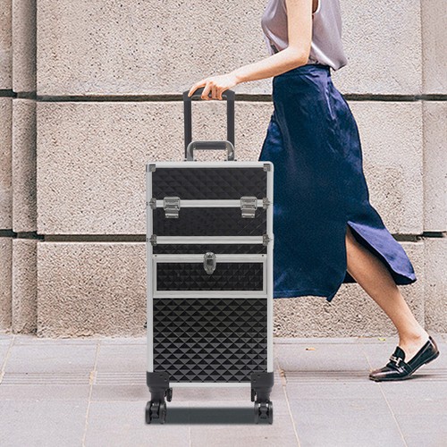 Rolling makeup case - rolling, travel
