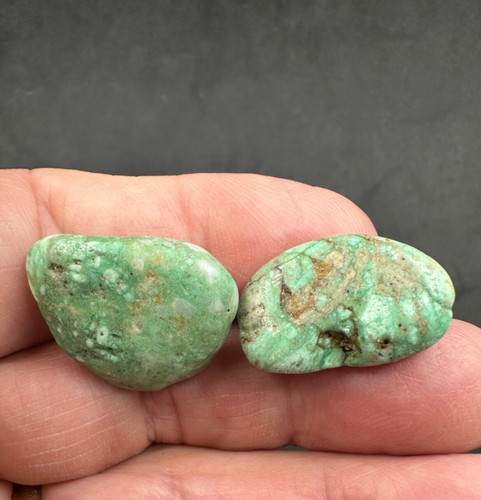 Variscite crystal tumblestone - variscite,