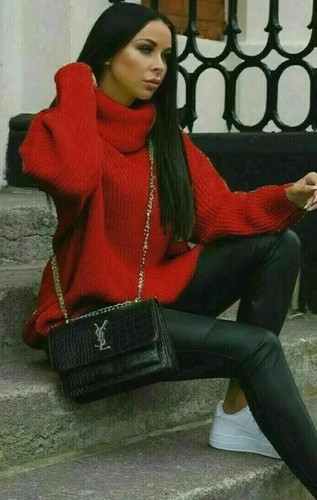 Women ladies chunky knit - women's,
