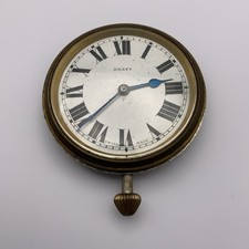 Vintage Swiss Made 8 Days Travel / Car Dashboard Clock - Spares / Repairs