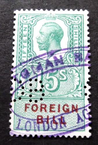 Kgv shillings foreign - 15/-,