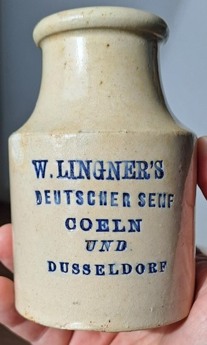 German mustard pot w - mustard,