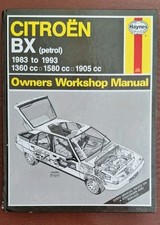Haynes 908 Citroen BX, Petrol 1983 to 1993, 1360cc 1580cc 1905cc, Next Day Deliv