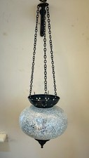 Mosaic Glass Hanging Lantern
