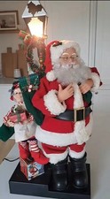 Vintage Holiday Creations animated Santa Claus figure Traditional Decoration 