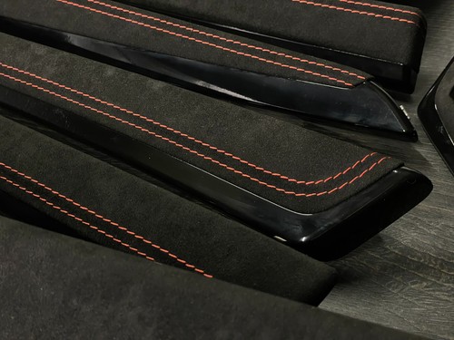 Bmw f10 f11 alcantara - alcantara, red