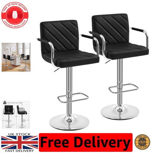 Modern black faux leather - modern, bar