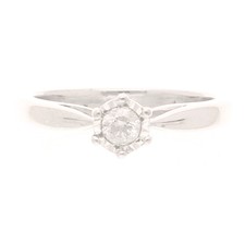9Carat White Gold 0.15ct