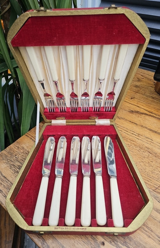 Vintage epns set - set, fish