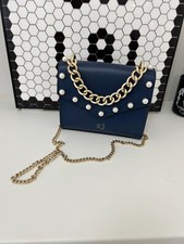 Sister Jane Navy Leather Chain