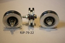 79mm Steel T Groove slide gate pulley wheels suit for tube, bar, rope