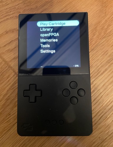 Analogue pocket black with - pocket,
