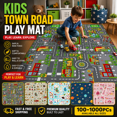 Children village mat kids rugs - mat,