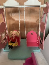 Doll Assortment Park Bundle For Dolls With Mini Slide,mini rocking Horse& Swing