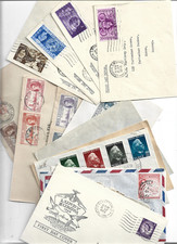 13 COVERS SET 1948 OLYMPIC GAMES 4 SEPARATE ENVELOPES NORWAY 1943 COVER1946 VIC