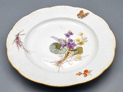 Meissen porcelain plate - porcelain,