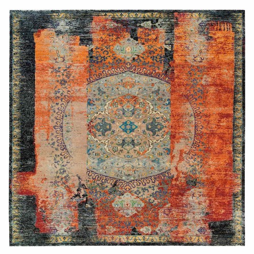 X12 orange wool - 12'1"x12'1",