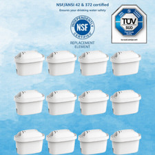 Waterdrop Water Filter Cartridges,Replacement for Brita Maxtra+ Jug,Marella (12)