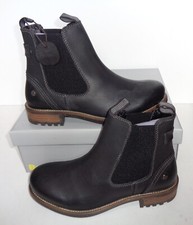 BENCH Mens Black Leather Boots